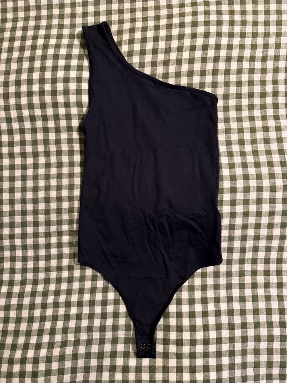 Abercrombie & Fitch One-Shoulder Black Bodysuit